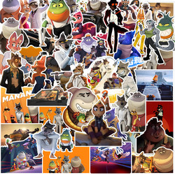 50 Bad Guys Alliance Stickers Anime Peripheral Decorations for Notebooks, Helmets, Photo Frames, Planners, Thermos Cups, Guitars, Wardrobes, Storage Boxes, Luggage Cases, Waterproof Pvc Stickers