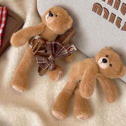 Korean High-End Teddy Bear Plush Hair Clip, Cute Cartoon Hairpin, Stylish, Elegant, Versatile Hair Accessory