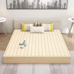 Furniture, Floor Bed, Floor-Standing Bed, Floor Decoration, Low Bed, Tatami, Solid Wood Moisture-Proof Bed Frame, Slatted Bed, Guesthouse Bed Without Fitted Sheet