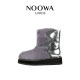 NOOWA designer thick-soled snow boots for women 2024 winter new wool warm anti-slip fur short boots
