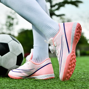 
Children's football shoes tf broken nails youth primary and secondary school football training shoes for boys and girls without laces wear-resistant and non-slip