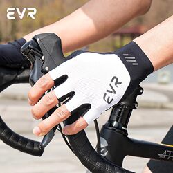 Evr Cycling Gloves Half-Finger Summer Men's and Women's Road Mountain Bike Full Short-Finger Cycling Equipment Non-Slip Shock-Absorbing