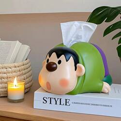 Cartoon Cute Fat Tiger Tissue Box for Home Use in the Living Room, Light Luxury High-End Room Decor, High-Quality Tissue Box for Dining Table Display