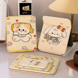 Folding Makeup Mirror, Student Dormitory Vanity Mirror, Portable Small Mirror, Home Office Desktop Standable Beauty Mirror