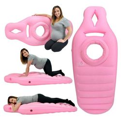 PVC inflatable pregnant pillow, lying pillow, convex and