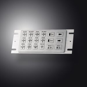 
Backlit waterproof and dustproof metal industrial stainless steel numeric keyboard 18-key electromechanical equipment instrument keyboard