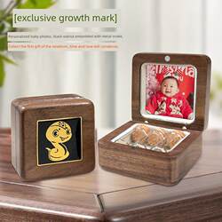 Baby Umbilical Cord Collection Box, Old Tree Fetal Hair Keepsake, Lanugo Storage Bag, Newborn Baby Milk Tooth Storage Bottle