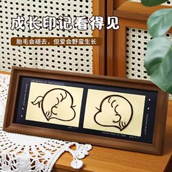 Baby Hair Photo Frame Souvenir Self-Made Collection and Preservation DIY Newborn Baby Hair Storage Picture Frame