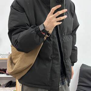 
Winter cotton-padded jacket for men with stand-up collar for men and women, Korean version, trendy, versatile, warm, thickened, loose cotton jacket