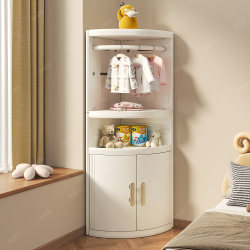 Children's feeding table wardrobe integrated storage cabinet
