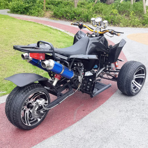 New inverted three-wheel fuel motorcycle Zongshen/Loncin engine with rear three-wheel wide tire handsome ATV
