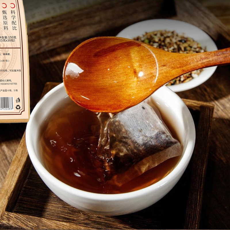 国药药材 固养黑方茶 5g*30包袋装 天猫优惠券折后￥14.9包邮（￥39.9-25）