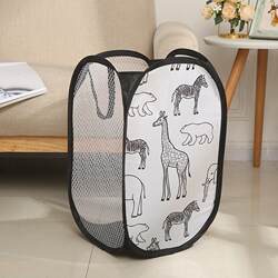 Foldable Laundry Basket, Dirty Clothes Hamper, Fabric Laundry Basket, Clothing Storage Bin, Dormitory Home Use, Nordic Style