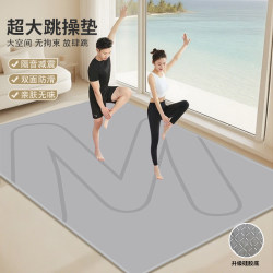 Extra Wide Dance Mat, Oversized Double Yoga Mat, Soundproof, Shockproof, Non-Slip, Sports Fitness Mat, Crystal Velvet Floor Mat for Home Use