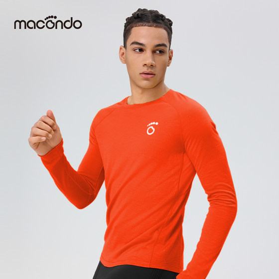 
Macondo New Year Merino Wool Sports Long Sleeve Warm Fitness Outdoor Men's and Women's Running T-shirt Limited