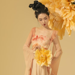 Thousand Cranes, Ten Thousand Butterflies | A Touch of Ancient Chinese Style Dance, a Chinese-Style Dress, Classical Dance Attire, Peony Motifs, Heavy Craftsmanship, Flowing Hanfu.