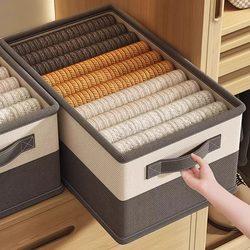 Clothes Storage Box, Organizer Box, Wardrobe Layered Large-Capacity Clothing Storage Box, Pants Storage Magic Tool, Storage Basket
