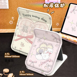 High-Quality Cosmetic Mirror for Home and Dormitory Use, Desktop Vanity Mirror, Heart-Shaped Cat Design, Portable Travel Mirror