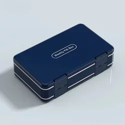 German Medicine Box with Large Capacity and Sealed for Seven Days a Week, Portable Medicine and Pill Dispensing Box for Morning, Noon and Evening Use