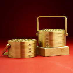 Housewarming Celebration Brass Steamer Steaming to Prosperity Ornament New Home Decoration Brass Steamed Bun Study Decoration Moving Gift