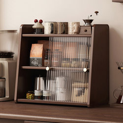 Dining Table Countertop Storage Rack, Living Room Desktop Dust-Proof Water Cup and Tea Cup Organizer, Office Desk Multi-Layer Organizing Shelf