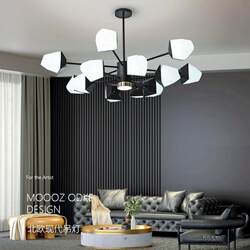 New Style Lighting Fixtures, Living Room Chandelier, Modern and Simple, Elegant, Dining Room, Bedroom, Hall Main Light, Wrought Iron Chandelier, Whole House Package