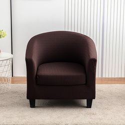 European style super soft jacquard segmented elastic single sofa cover Internet cafe hotel cafe sofa chair cover