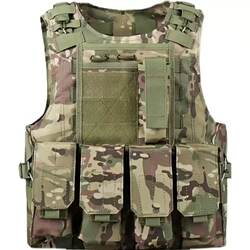 New Quick-Release Tactical Vest with Quick-Release Weight-Bearing Steel Wire Combat Vest, Multifunctional Steel Wire Quick-Release Integrated System