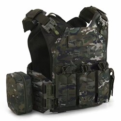 Laser-Cut Tactical Vest, Breathable Vest, Multi-Functional Quick-Release Protective Vest, Quick-Release Integrated Detachable Universal Armor