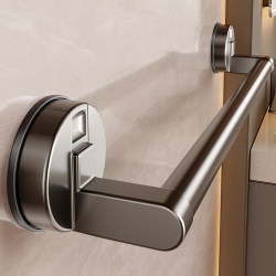 Baihan Towel Rack Bathroom No-Drill Towel Rack Hanging Rod Bathroom Storage Rack Clothes Rack Towel Bar Placement Rack