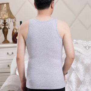 Middle-aged and elderly men's vest men's pure cotton old man x old man's shirt summer loose cotton dad absorbent sweatshirt grandpa