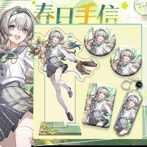 
Collapse peripheral firefly spring souvenir theme series acrylic stand-up pendant double flash badge collection set