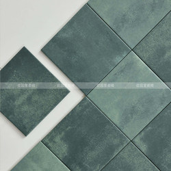 Retro Gradient Small Square Tiles, Antique Style Coffee and Milk Tea Shop 150X150 Antique Tiles, Kitchen and Bathroom Tiles, Restaurant Floor Tiles