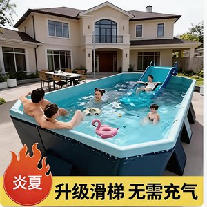 
German inflatable durable bracket swimming pool home foldable design outdoor large family children and infant swimming pool