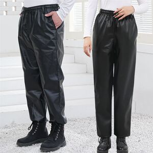 
Leather pants men's loose waterproof and oil-proof single style work clothes labor protection H work wear thickened riding windproof work pants
