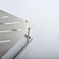 304 stainless steel bathroom storage rack without punching triangle basket bathroom wall-mounted storage rack washbasin corner rack