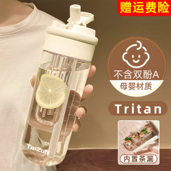 Tritan Water Bottle for Women, New Model 2026, High Aesthetic Value, Summer Sports Portable Water Bottle, High Temperature Resistant Straw Cup for Making Tea