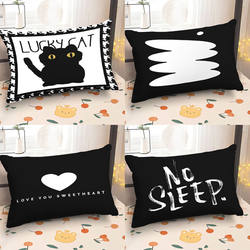 Nordic Retro Style Throw Pillow for Sofa, Living Room, Lumbar Support, Backrest, Pillowcase, Model Room, Car, Office