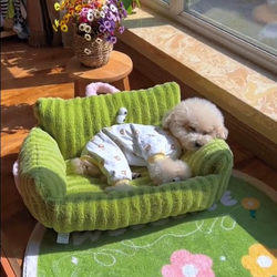 Special Sofa Dog Bed for Puppies, Warm Pet Sleeping Mat for Small Dogs, Cat Bed Soft Cushion, All-Season Sleeping Bed