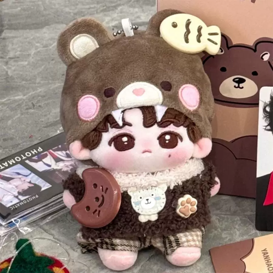 时代少年团周边饭制严浩翔属性3.0棉花娃娃10cm毛绒玩偶公仔