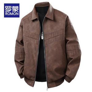
Lomond leather jacket jacket spring and autumn men's leather jacket American retro motorcycle lapel men's autumn casual baseball suit