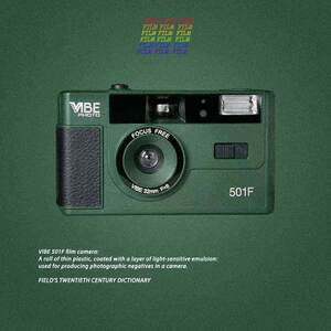 
Fujifilm's new VIBE 501F film camera non-disposable retro nostalgic gift 135 film point-and-shoot machine