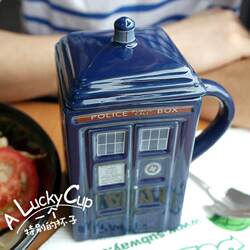New Doctor Who Themed Ceramic Mug ins High-Quality Birthday Gift Mug with Lid Niche Water Cup