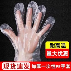 Food Processing Hygiene Gloves Pe Gloves Wholesale Price Disposable Gloves Thickened Durable for Restaurants and Families