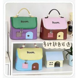 New Dopamine House Cosmetic Bag Waterproof Travel Women's Large Capacity Partitioned Portable Storage Bag