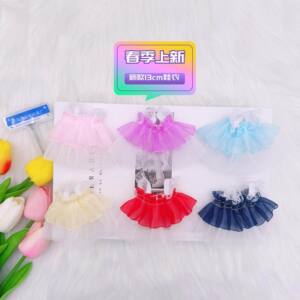 
Spring new baby clothes 13cm head dog clothes plush pendant doll accessories diy doll clothing materials trendy