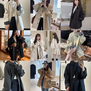 
XT Khaki Windbreaker Jacket Women's 2025 Spring and Autumn New Hot Style Small Korean Style Japanese Style Casual