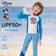 Disney 2025 new children's swimsuit boys and baby split swimsuit long sleeves trousers warm swimsuit set