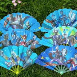 Ultraman Folding Fan Summer Children's Day Gift Kindergarten Student Reward Items Small Fan Wholesale