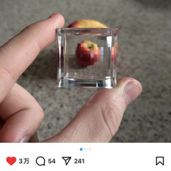 Crystal Pixel Style Filter Mosaic Square Pixel Mirror Minecraft Peripheral Creative Ornaments High-End Gifts